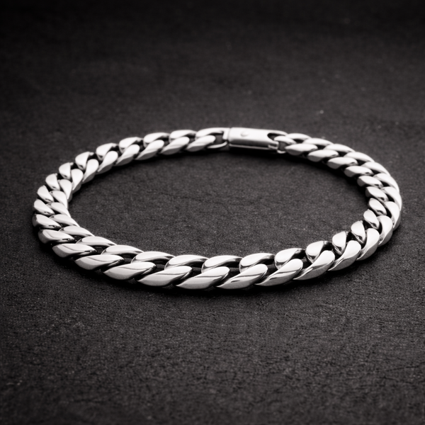 Catena cubana in argento 925