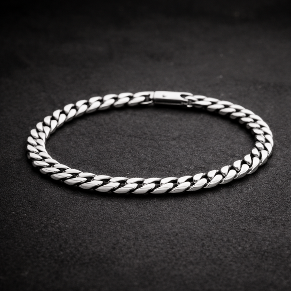 Catena cubana in argento 925