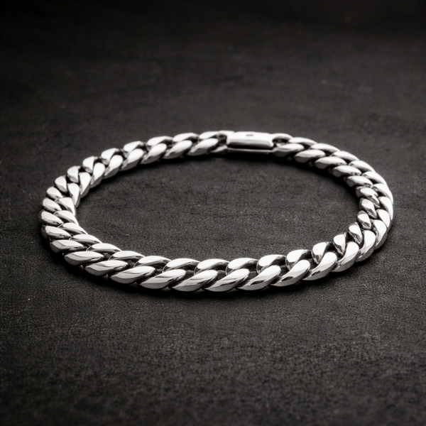 Catena cubana in argento 925